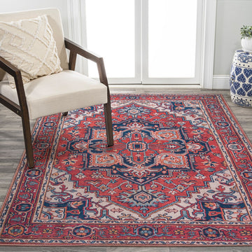 Cirali Ornate Large Medallion Washable Area Rug